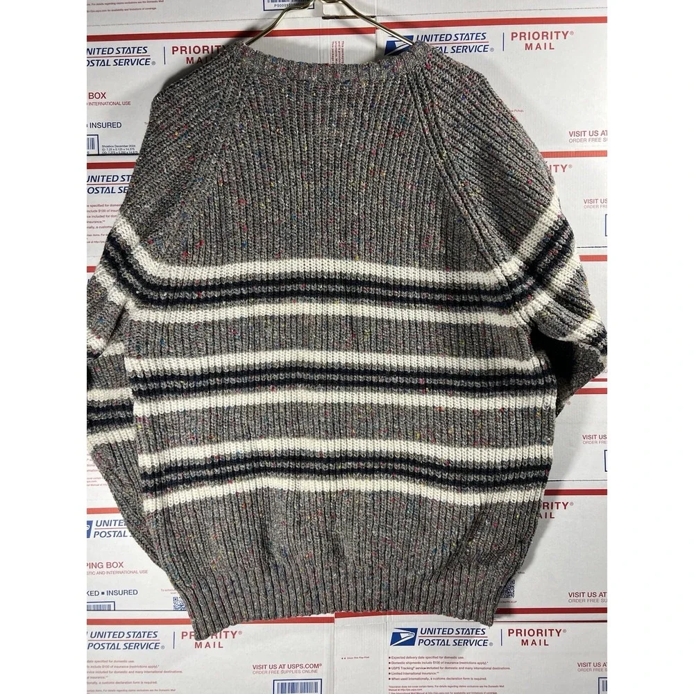Vintage Concrete‎ 90s Coogi Style Cable Knit Sweater Mens Size L Wool Blend